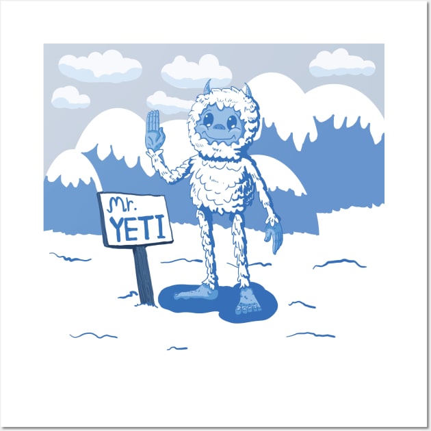 MR. YETI Wall Art by droidmonkey